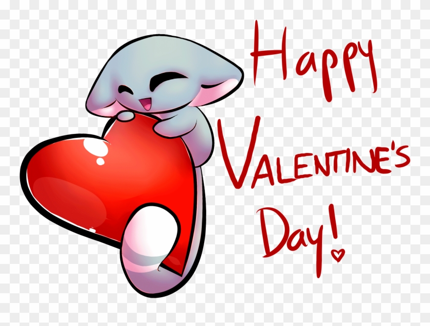 Index Of Day Clip Free Download - Valentines Cartoon Wolf Gif - Png Download