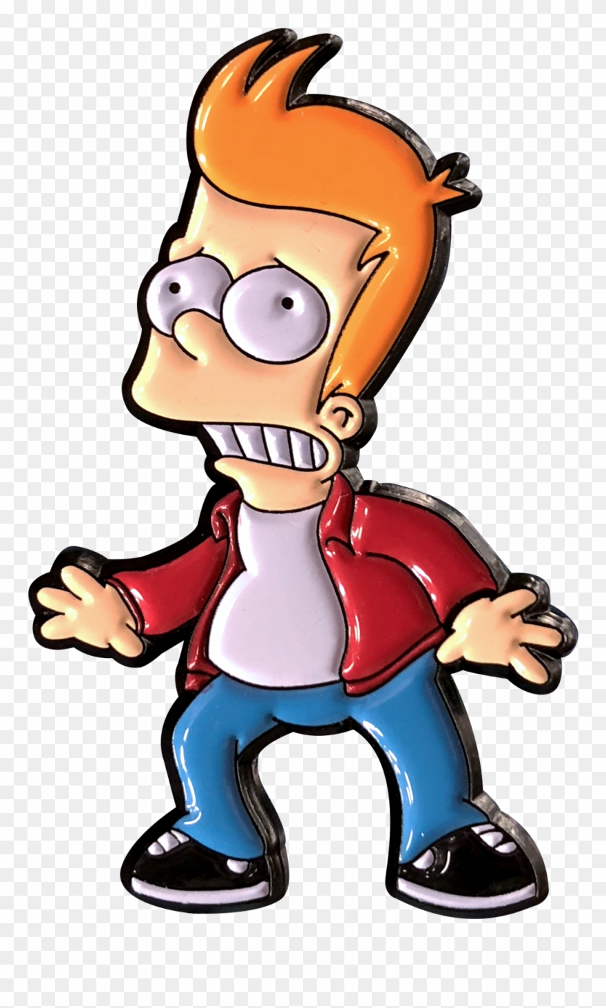 Thumbs Bart X Futurama Pin - A Shop Called Quest Clipart