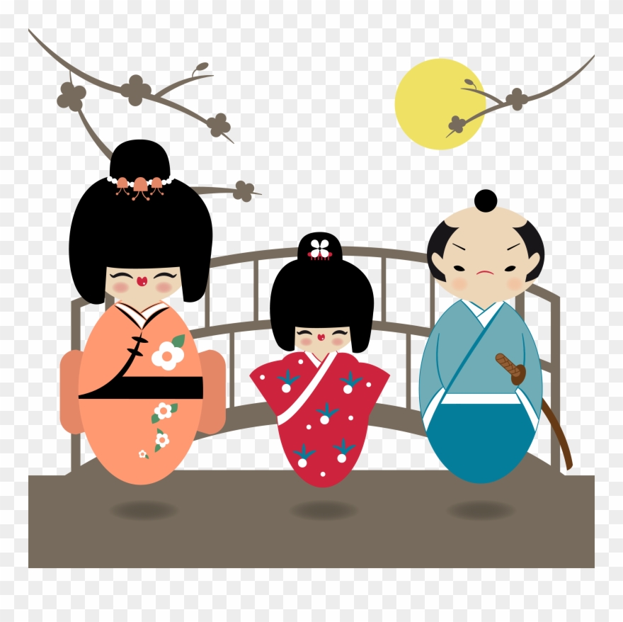 Japanese Clip Kimono - Cultura Japonesa Para Niños - Png Download