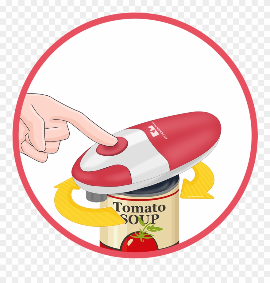 Step - Kitchen Mama Automatic Electric Can Opener Ergonomic Clipart