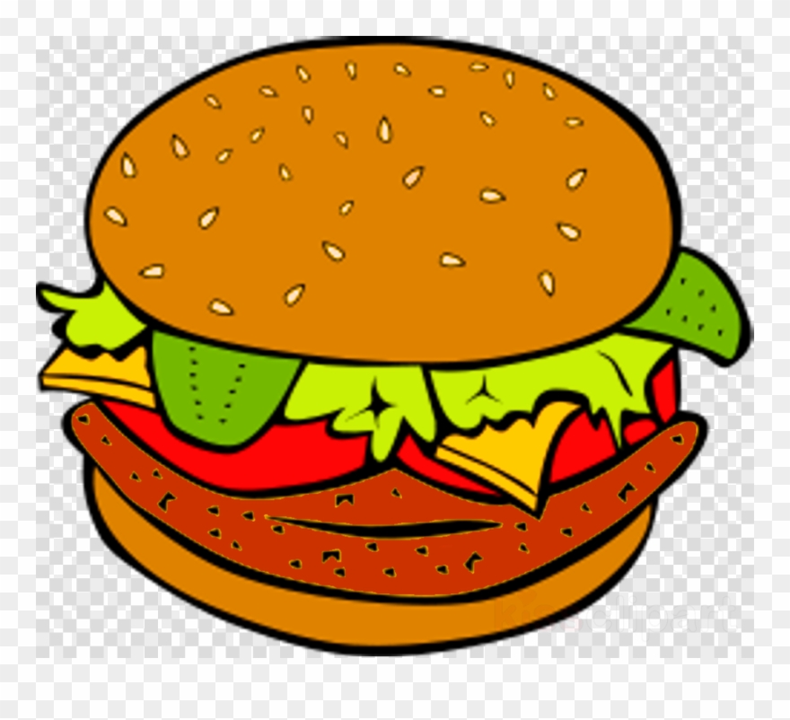 Clip Art Hamburger Clipart Hamburger Cheeseburger Barbecue - Hamburger Clip Art - Png Download
