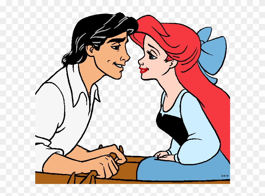 Eric And Ariel Clipart - Png Download