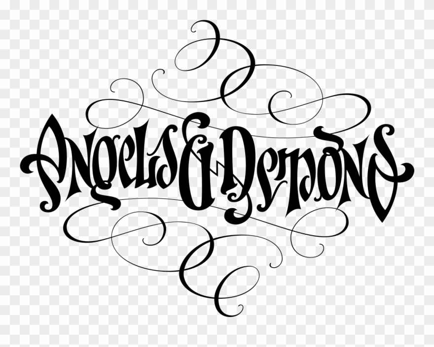 Clipart Transparent Stock Angels Demons John Langdon - Angels And Demons Writing - Png Download