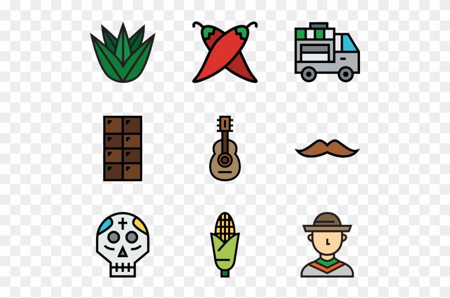 Mexican Elements - Mexican Food Icon Png Clipart