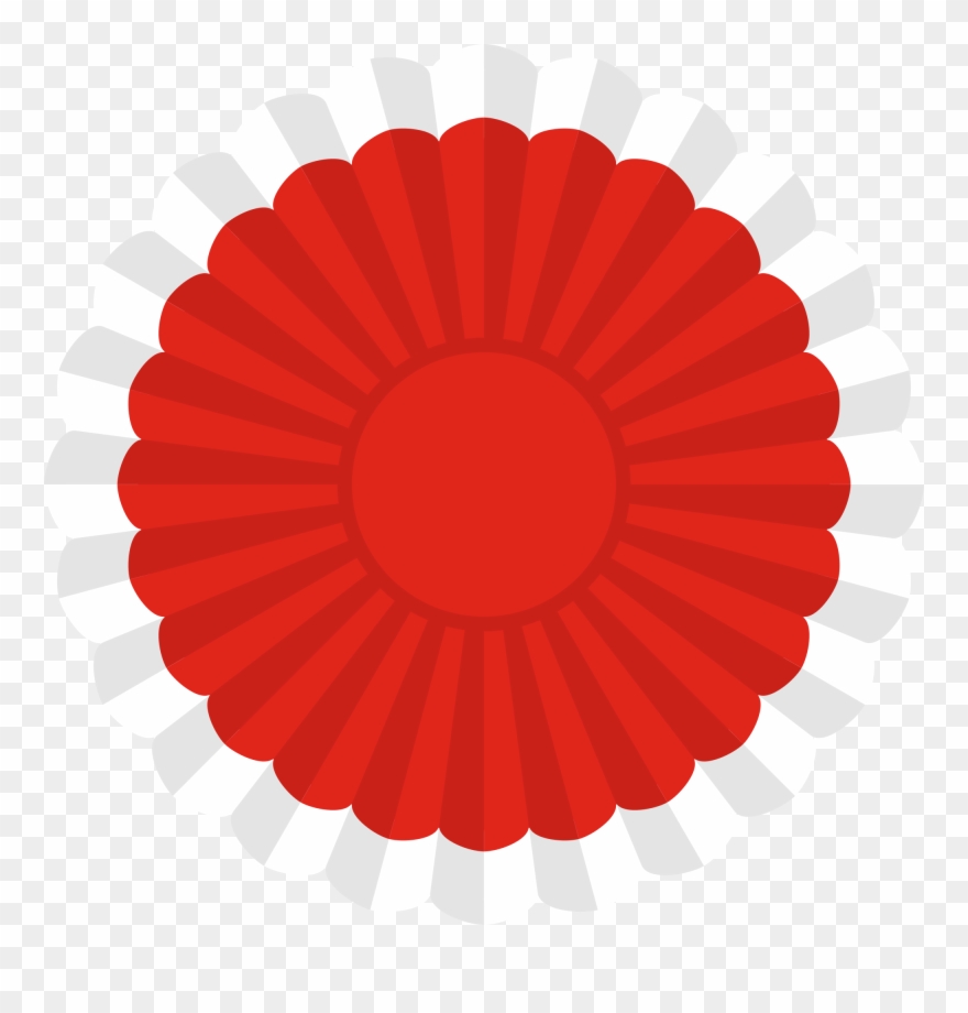 File National Cockade Of Japan Svg Wikimedia - Circle Clipart