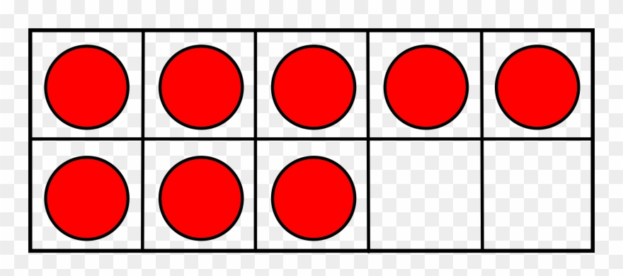 9 On A Ten Frame Clipart