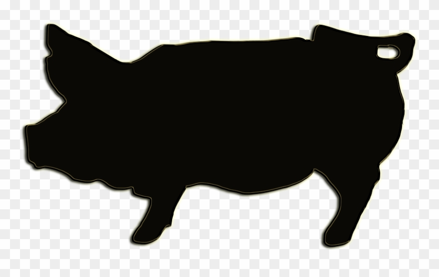 Pig Silhouette 26, Buy Clip Art - Transparent Background Black Pig Outline - Png Download