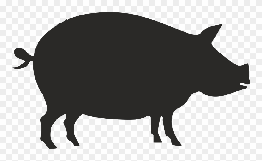 A Silhouette Is The Image Of A Person Animal Object - Animal Silhouette Clipart