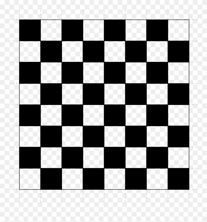 Picture Library Checkered Clipart Chess Board - Black And White Checker - Png Download