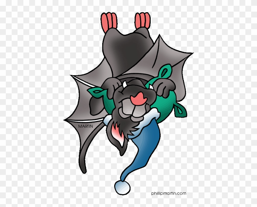 Sleeping Bat - Sleaping Bat Clipart
