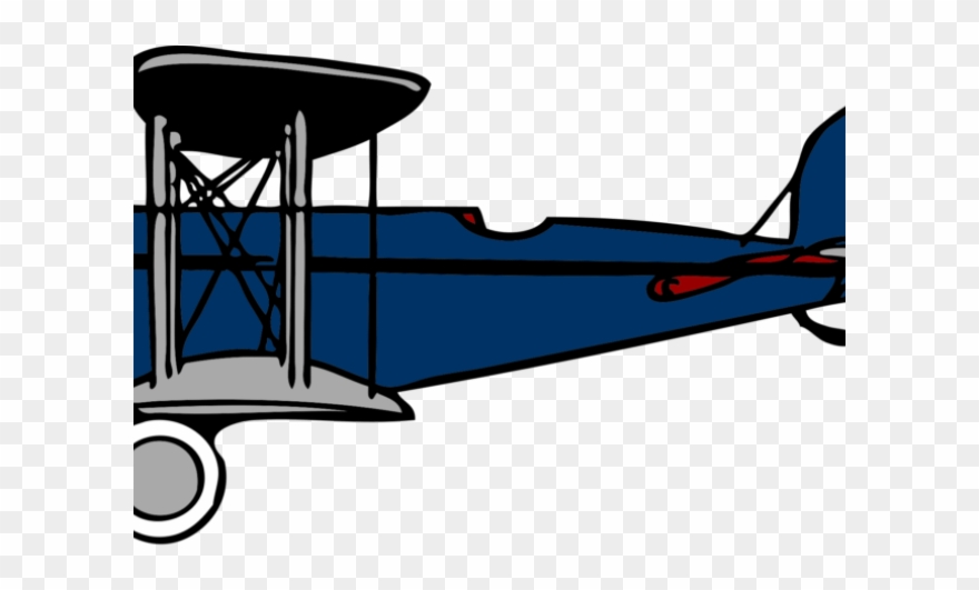 Aircraft Clipart Vintage Airplane - Old Plane Side View - Png Download