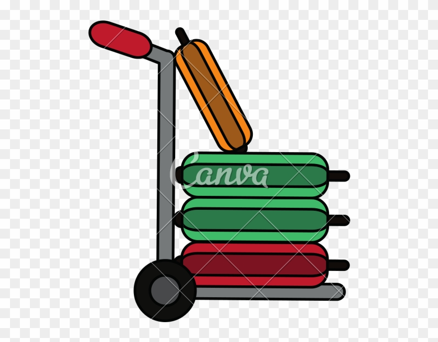 Luggage Clipart Luggage Cart - Baggage - Png Download