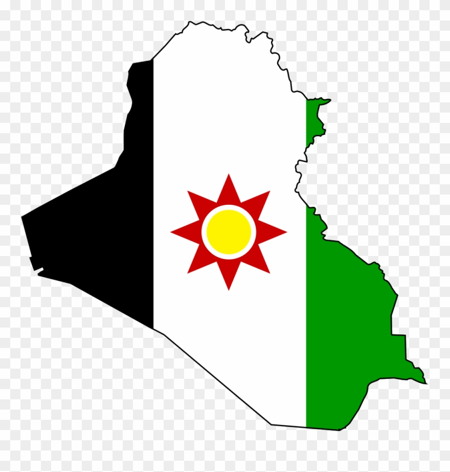 Iraq Clipart - - Iraq Flag And Map - Png Download