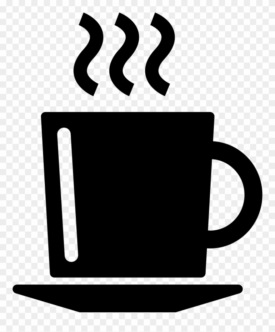Hot Coffee Cup On A Plate Comments - Coffee Mug Graphic Png Clipart