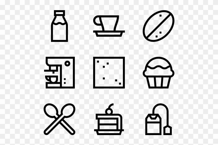 Coffee Shop - Date Time Venue Icon Clipart
