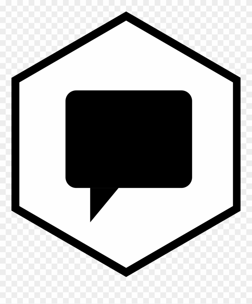 Collection Of Talk Bubble - Hex Icon Clipart