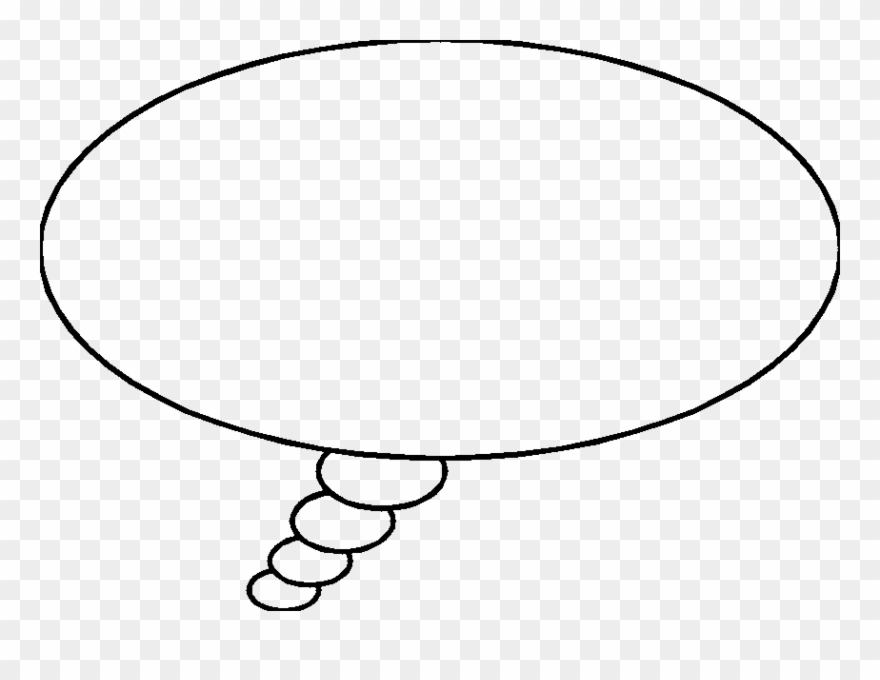 Thought Bubble Clip Art Free - Thought Bubble Transparent Inside - Png Download