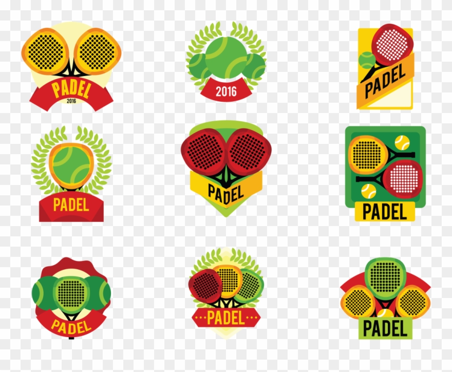 Padel Tennis Beschriftet Vektor - Tennis Clipart