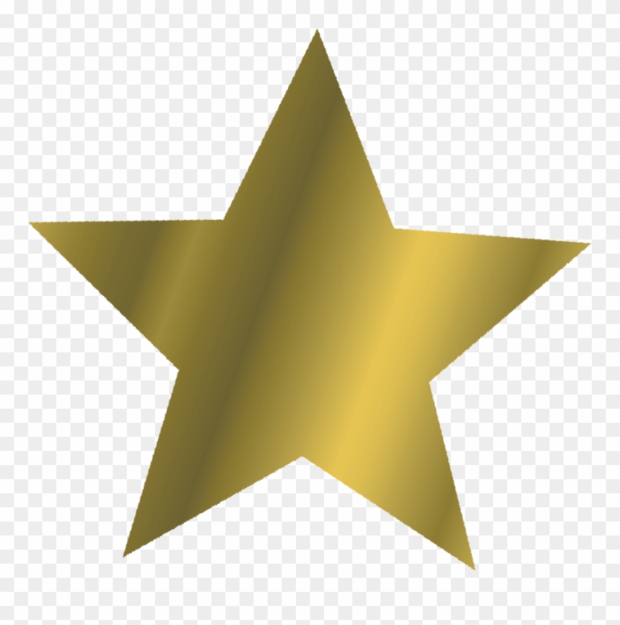 Gold Star Images - Clip Art Gold Star - Png Download