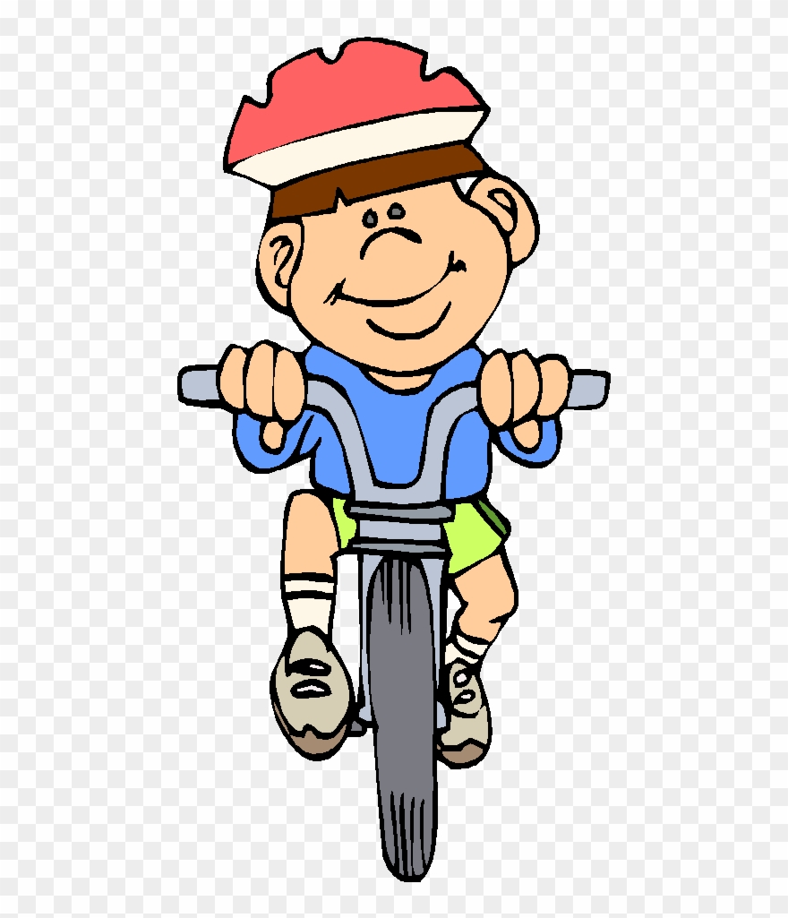 Riding A Bike - He Can Ride A Bike Clipart - Png Download