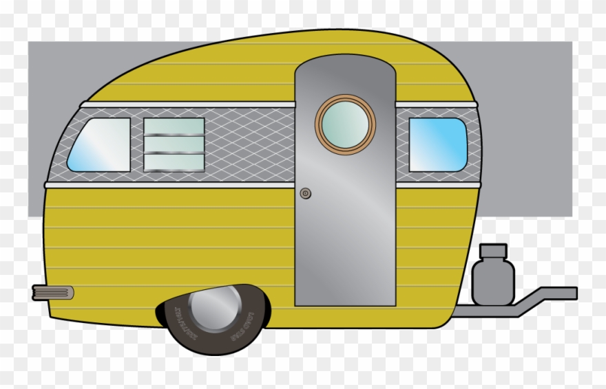 A Classically Designed Light Weight Aluminum Trailer - Illustration Clipart