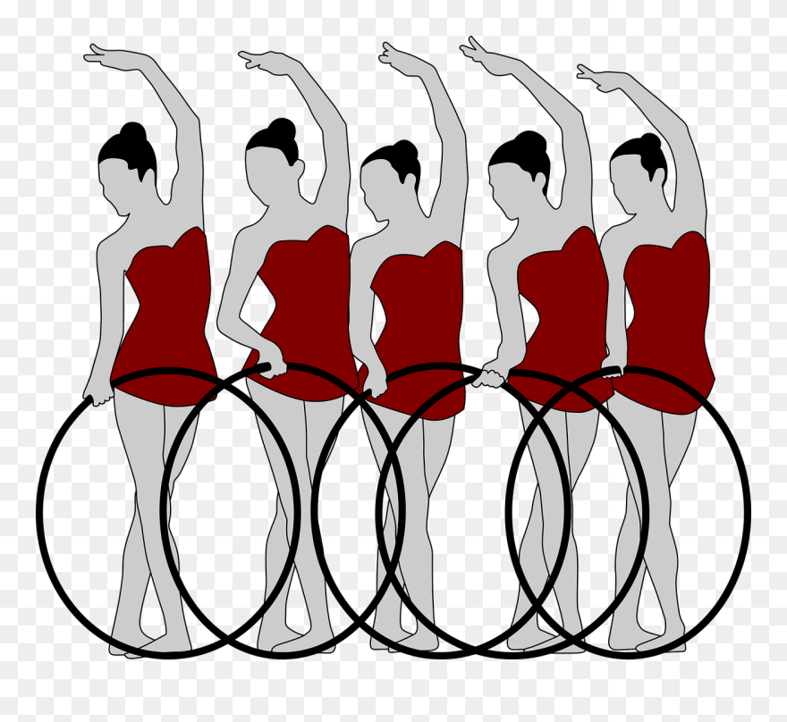 Medium Image - Desenho Da Ginástica Rítmica Clipart