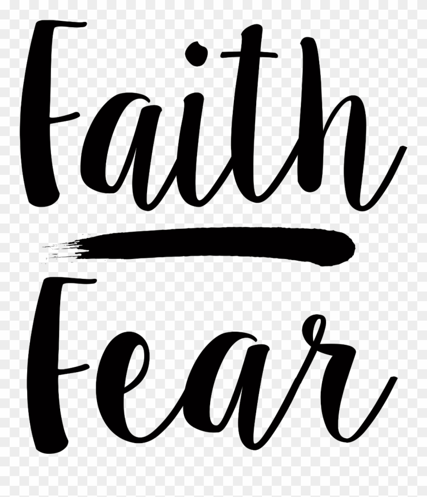 Clip Art Royalty Free Download Faith Over Fear Clipart - Calligraphy - Png Download