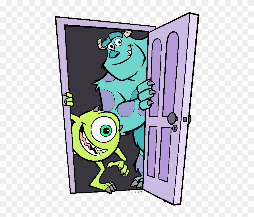 Clip Art Images - Mike And Sully Door - Png Download