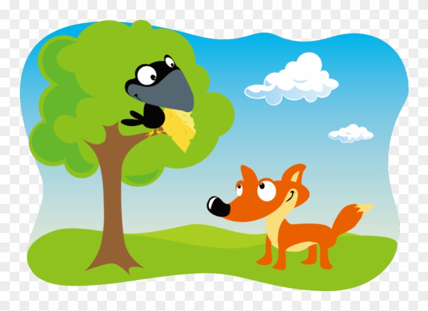 Next - Corbeau Et Le Renard Clipart - Png Download