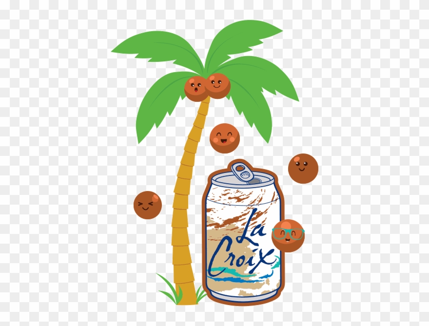 Palm Tree Love Sticker By Lacroix Sparkling Water - Lacroix Sparkling Water - Berry - Pack Of 2 - 12 Fl Clipart
