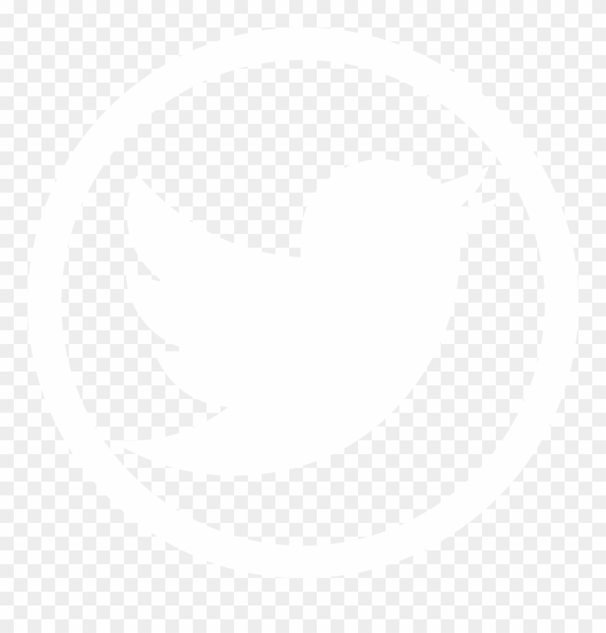 Social Media Twitter Glyph Icon - Twitter Icon White Png Circle Clipart