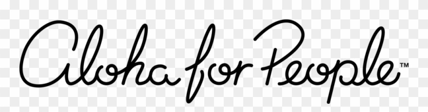 Aloha For People Clipart