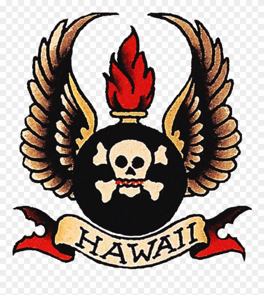 Download Sailor Jerry Death From Above Clipart Old - Sailor Jerry Hawaii Bomb - Png Download