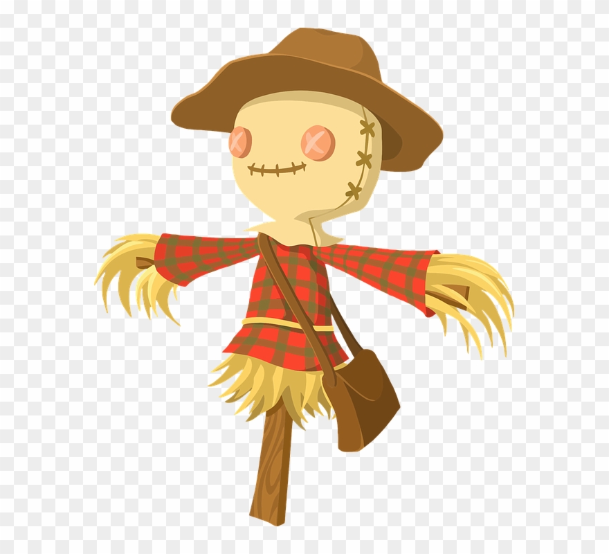 Cute Superhero Cliparts 18, Buy Clip Art - Cartoon Scarecrow - Png Download