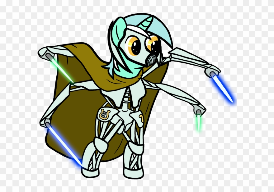 Crossover, General Grievous, Lightsaber, Lyra Heartstrings, - Cartoon Clipart
