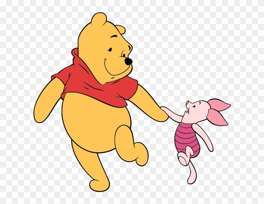 Friend Clipart Walking - Winnie Pooh - Png Download