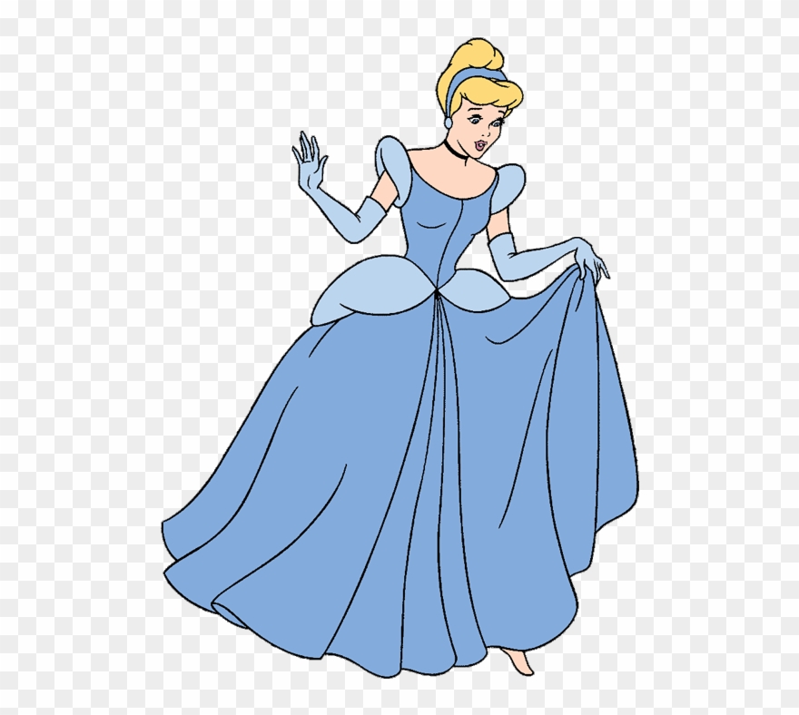 Cinderella Running Down The Stairs Clipart