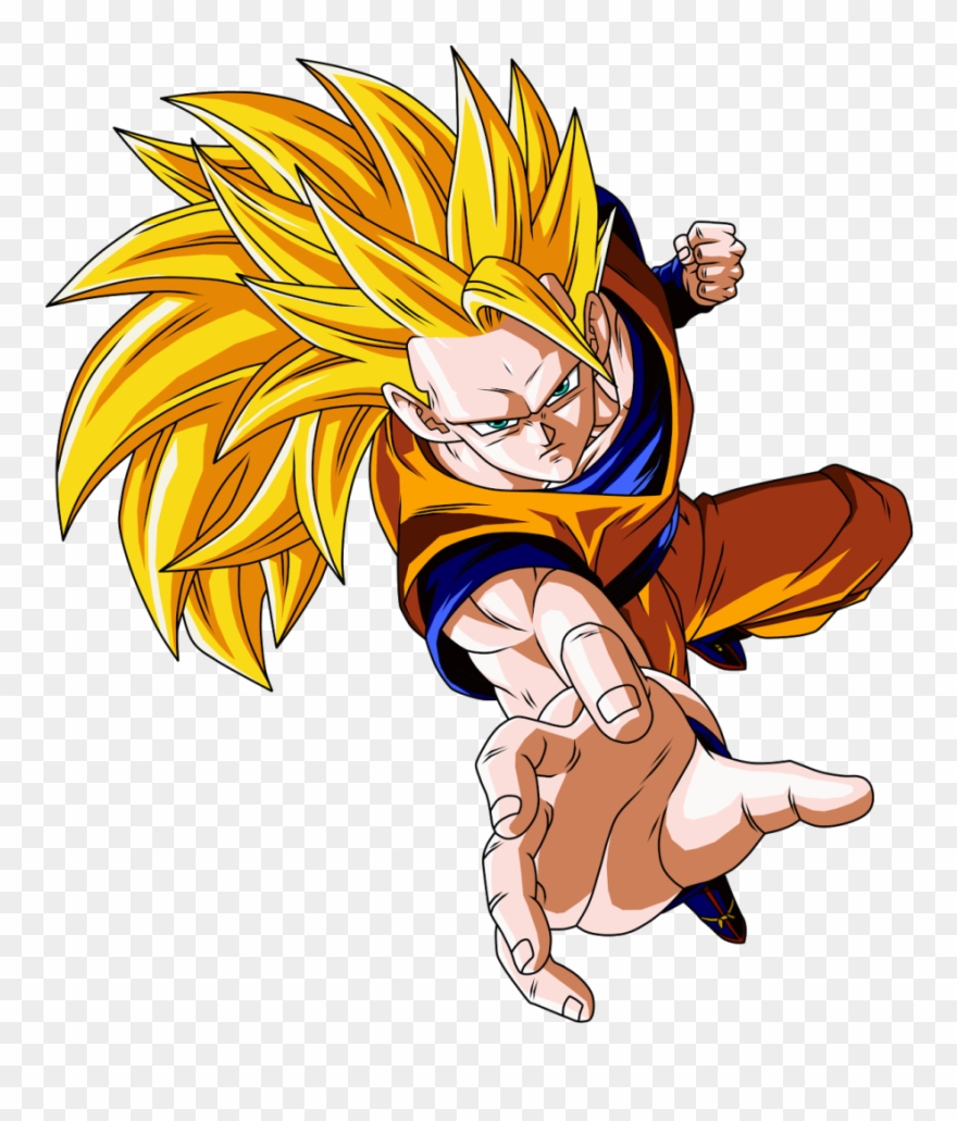 Large Size Of Dragon Ball Z Nail Decals Lego Decal - Goku Super Saiyan 3 Jpg Clipart