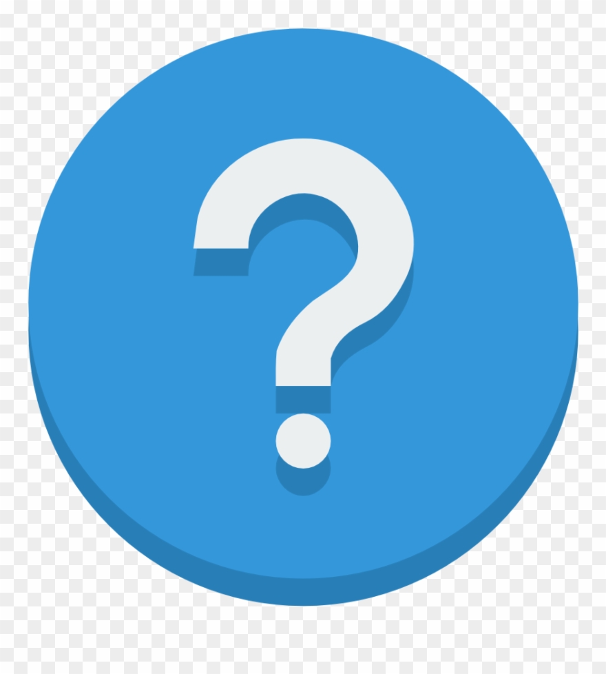 Question Icon - Page - Shopping Bag Circle Icon Clipart