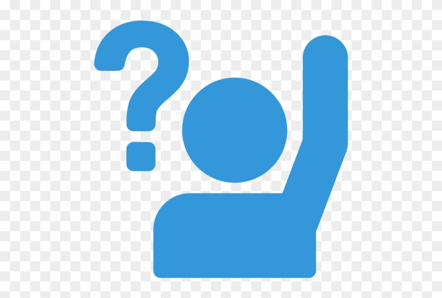 Ask A Question - Raise Your Hand Icon Clipart