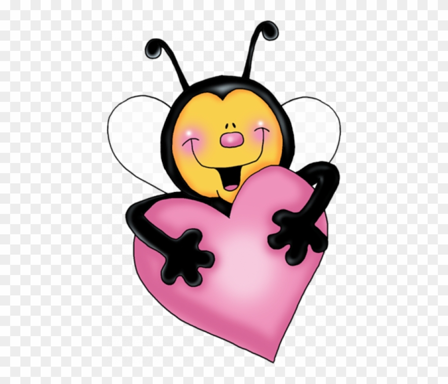 Valentine Bee Clip Art - Png Download