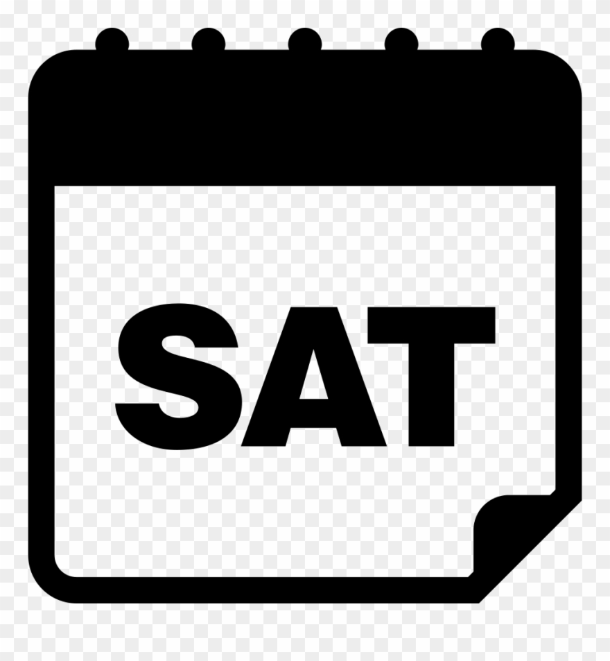 Saturday Calendar Icon Clipart