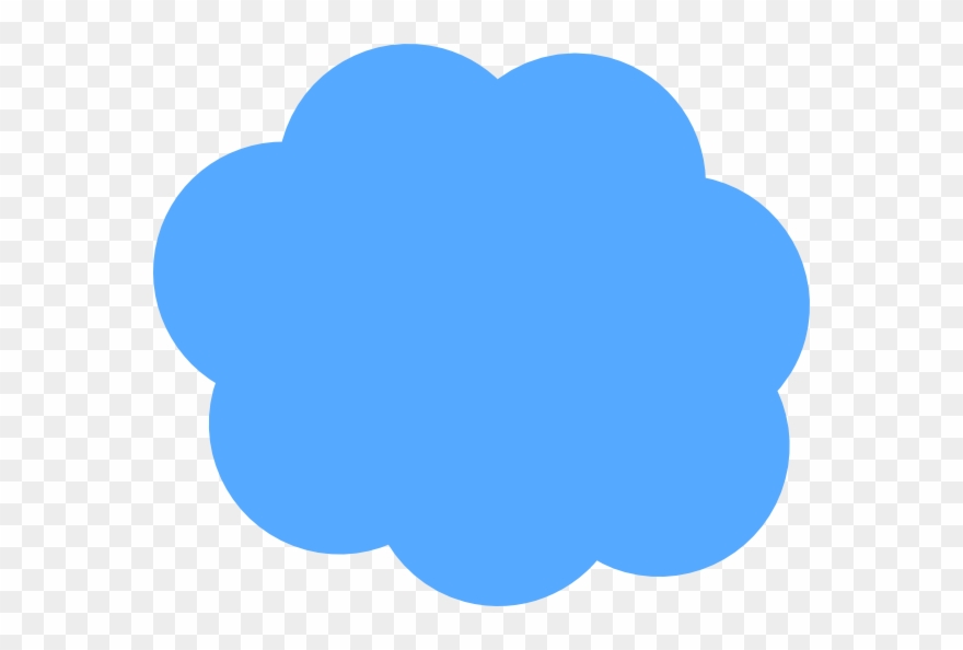 White Cloud Clipart - Blue Cloud Clipart - Png Download