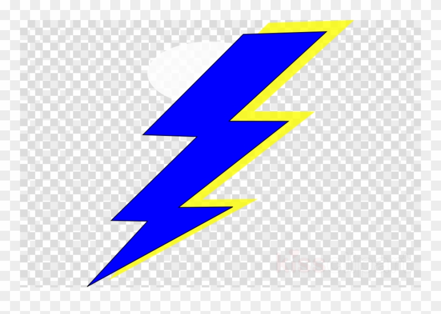 Blue Lightning Bolt Transparent Clipart Lightning Clip - Lightning Bolt Svg Free - Png Download