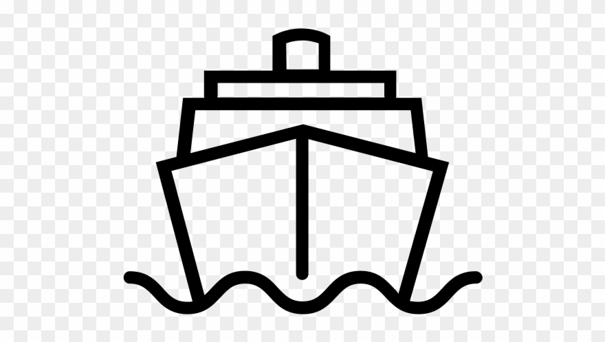 Cruise Ship Rubber Stamp - Cutline Craft Cruise Ship Transportation Mode Of Style Clipart