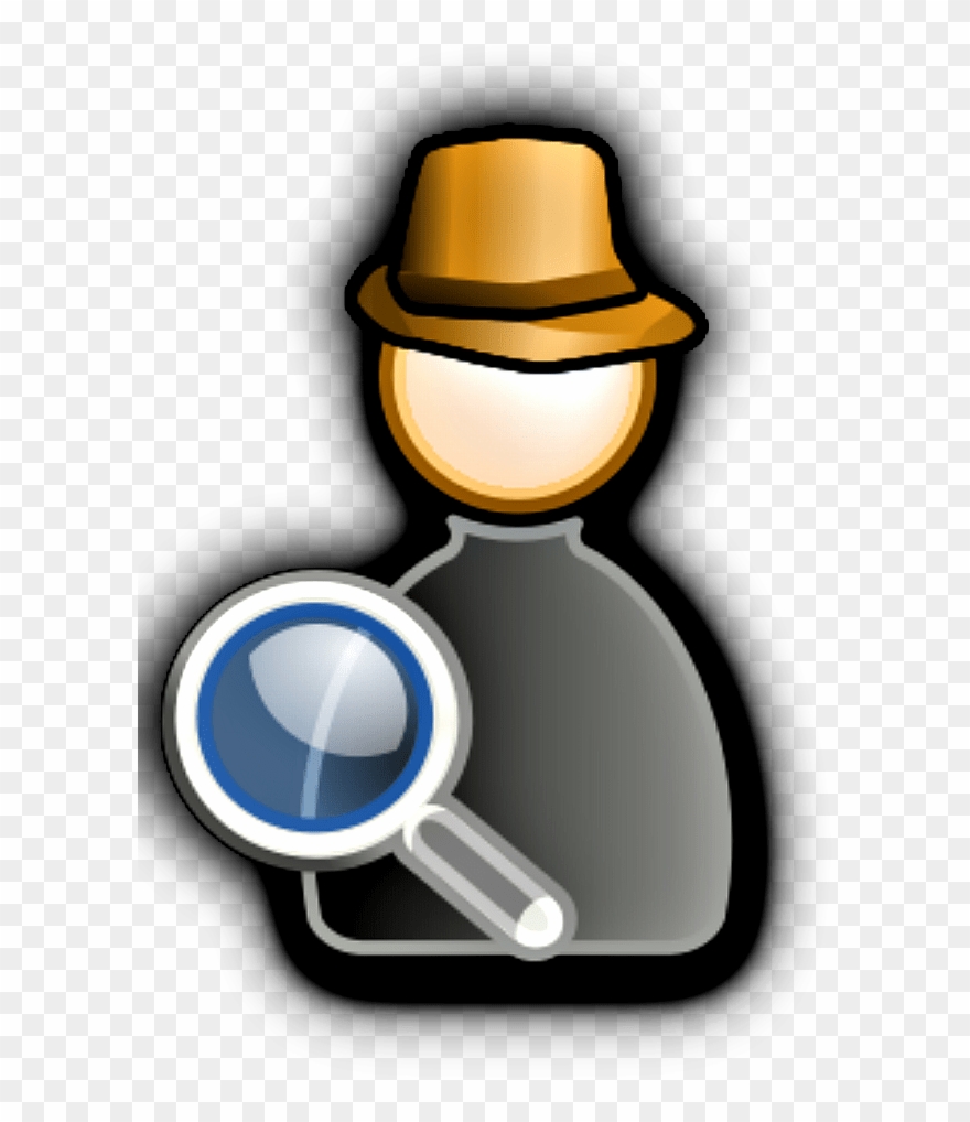 Detective With Magnifying Glass - Magnifying Glass Clipart