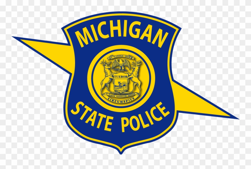 Michigan State Police - Michigan State Police Logo Black And White Clipart