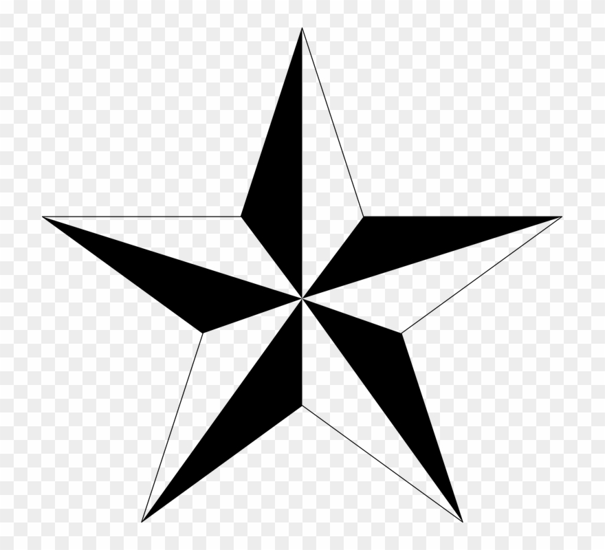 Black Stars Clipart 27, Buy Clip Art - Tattoo Stars - Png Download
