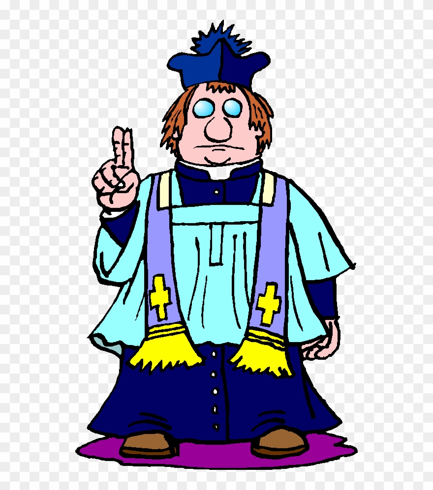 Ifunny Story With Real Laughter - Funny Cartoon Priest Clipart