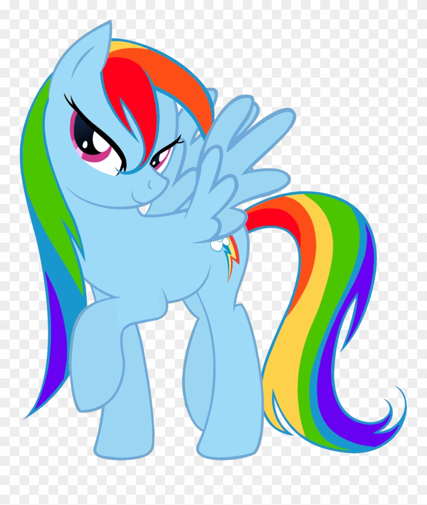 Rainbow Dash Pinkie Pie Twilight Sparkle Rarity Applejack - Rainbow Dash Long Hair Clipart